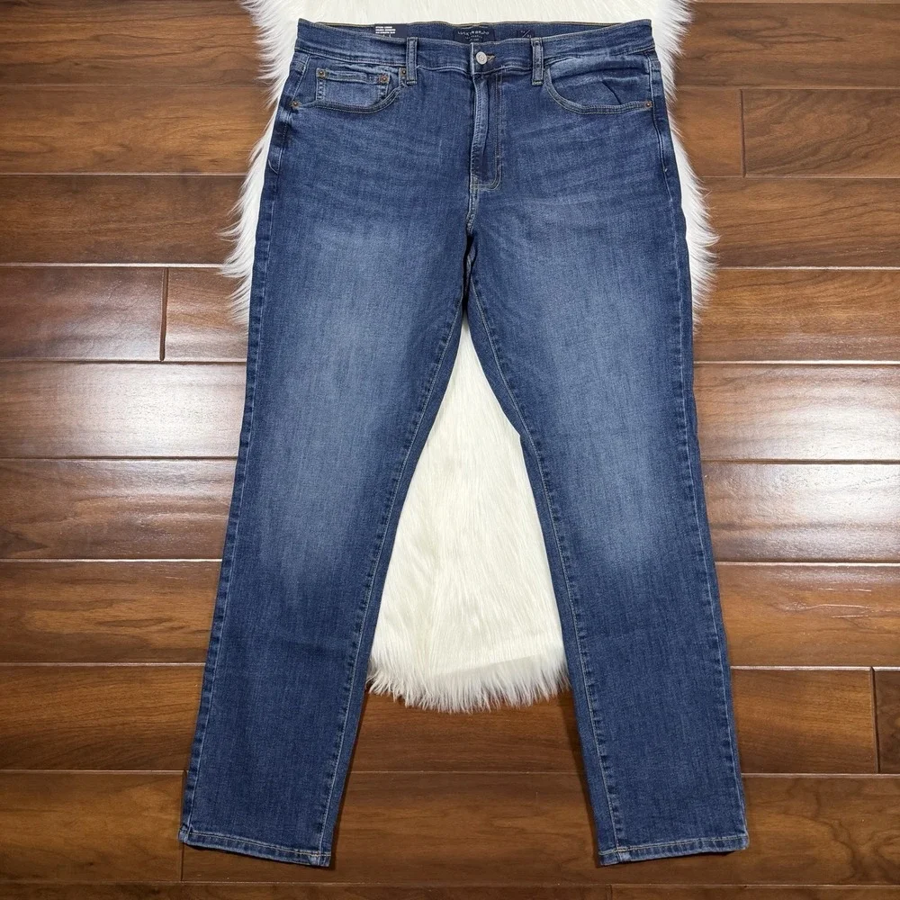 Lucky Brand‎ Men's Size 36 X 32 Medium Dark Wash 412 Athletic Slim Denim Jeans